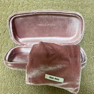 MIU MIU SUNGLASSES CASE WITH BAG